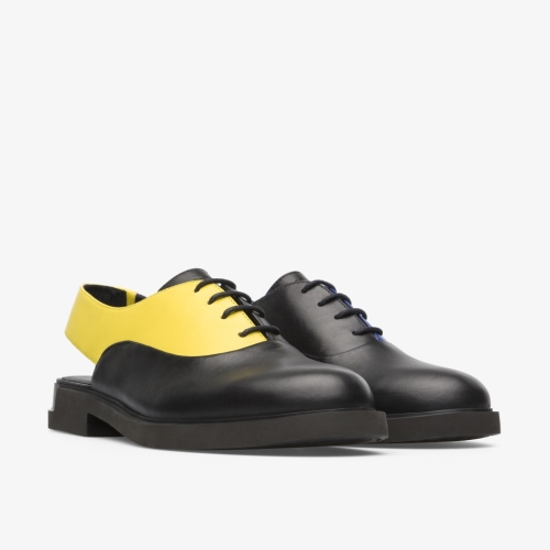 Camper Twins Womens Formal Shoes US-28994 Black / Blue / Yellow Online